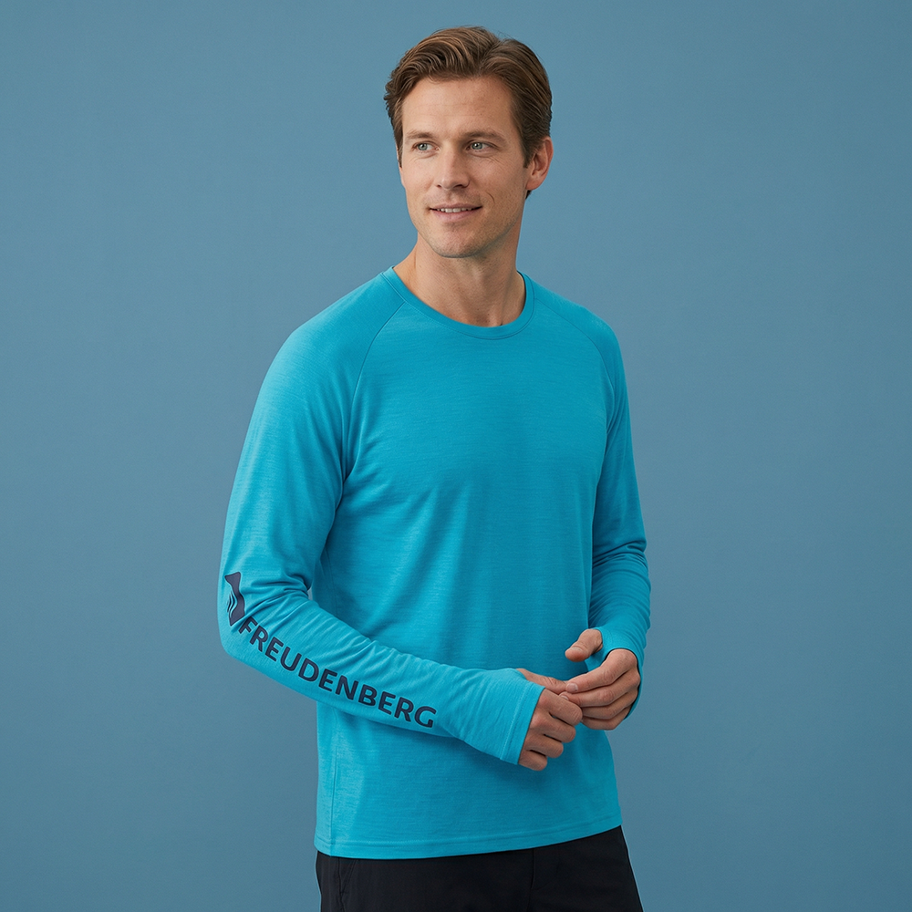 Laufshirt Herren langarm - Merino