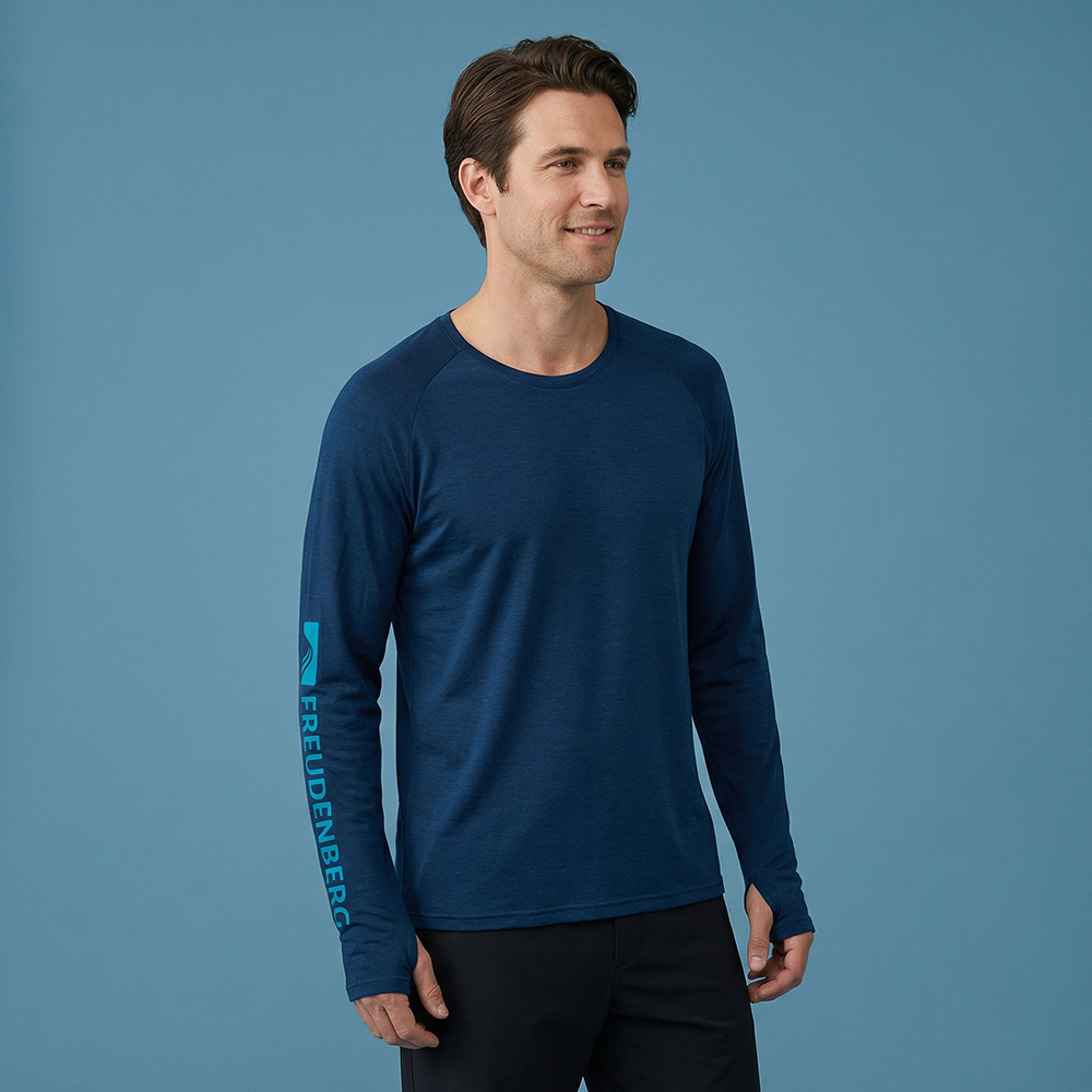 Laufshirt Herren langarm - Merino
